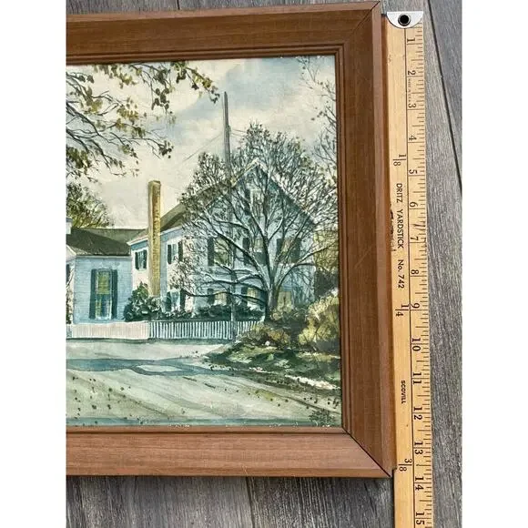 Dimension III John Rogers Landscapes #7046 NE Country Church MCM Metal Frame